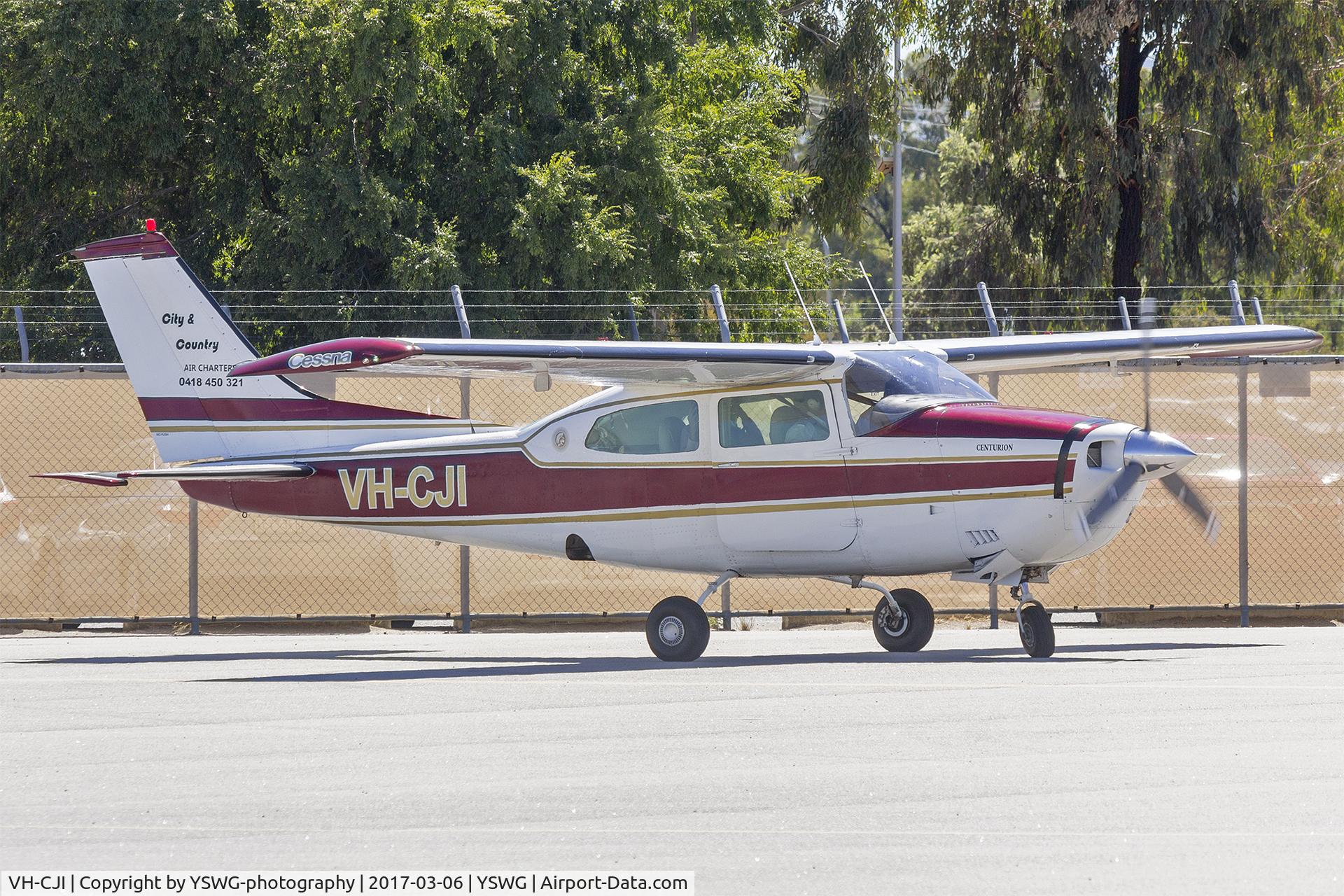 VH-CJI, 1974 Cessna 210L Centurion C/N 21060350, Cessna 210L Centurion at Wagga Wagga Airport.