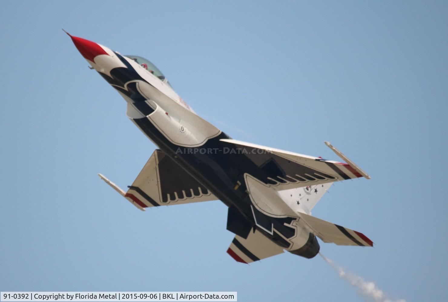 91-0392, 1993 General Dynamics F-16C Fighting Falcon C/N CC-90, Thunderbirds