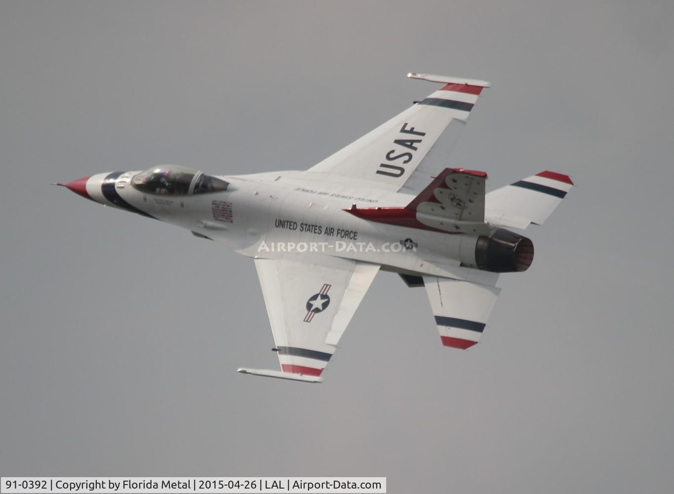 91-0392, 1993 General Dynamics F-16C Fighting Falcon C/N CC-90, Thunderbirds
