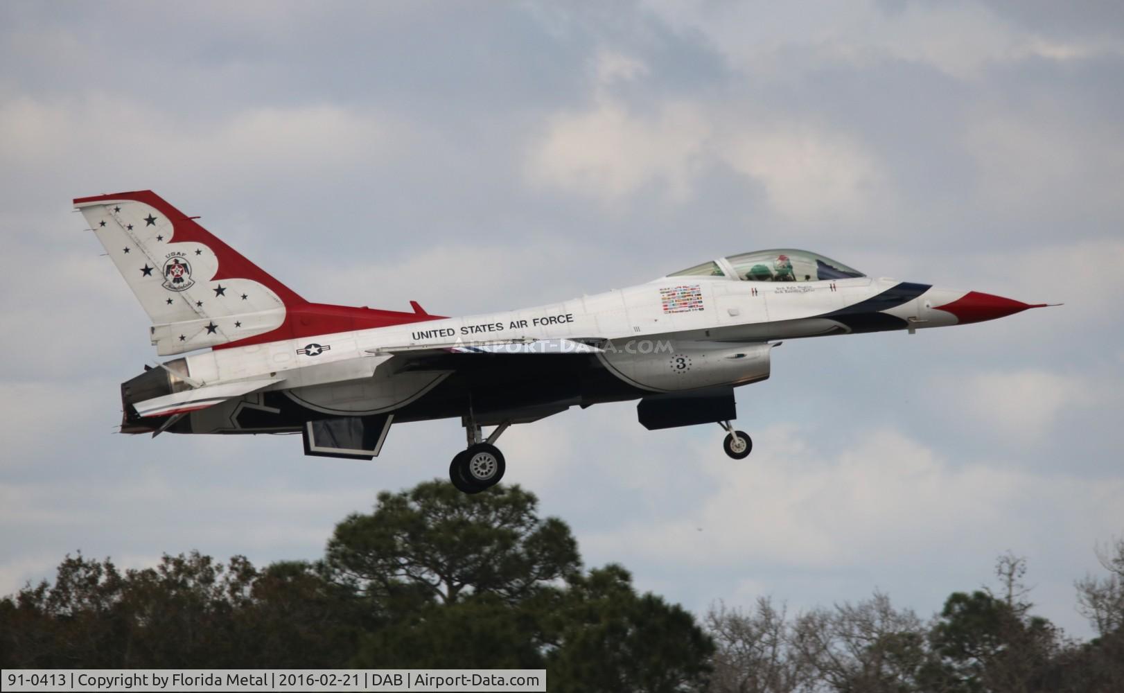 91-0413, 1991 General Dynamics F-16CJ Fighting Falcon C/N CC-111, Thunderbirds