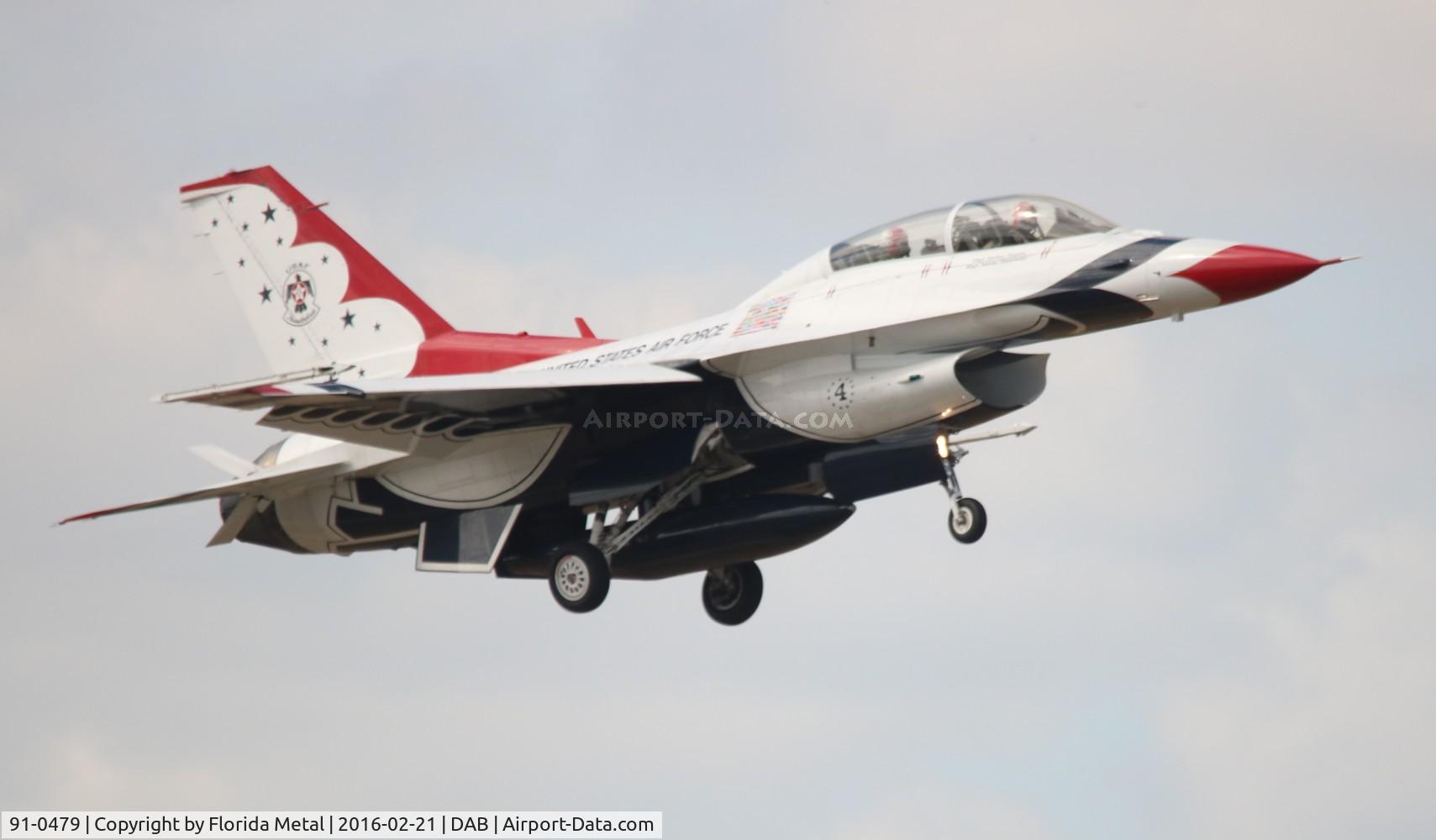 91-0479, 1991 General Dynamics F-16D Fighting Falcon C/N CD-34, Thunderbirds