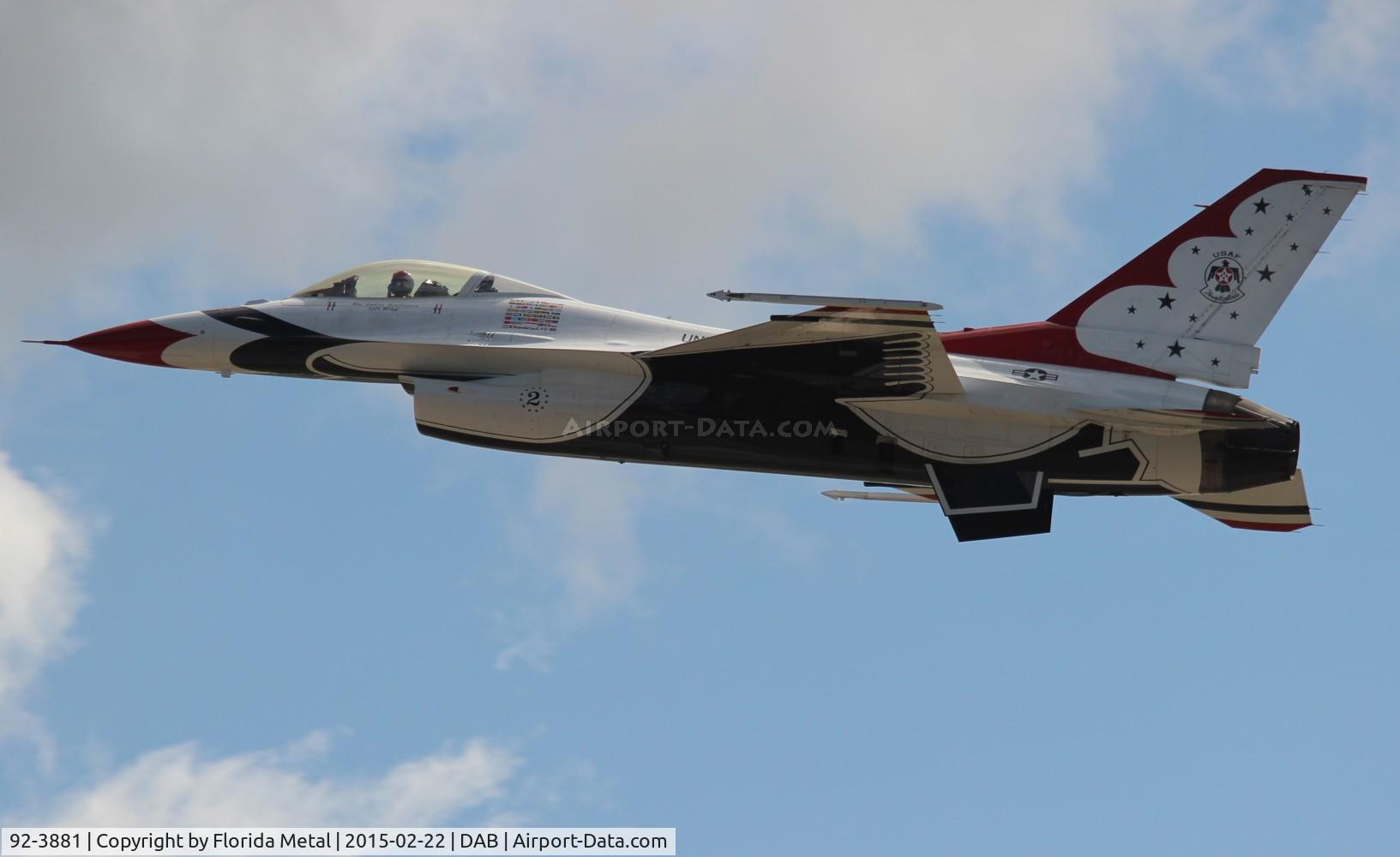 92-3881, 1992 General Dynamics F-16C Fighting Falcon C/N CC-123, Thunderbirds