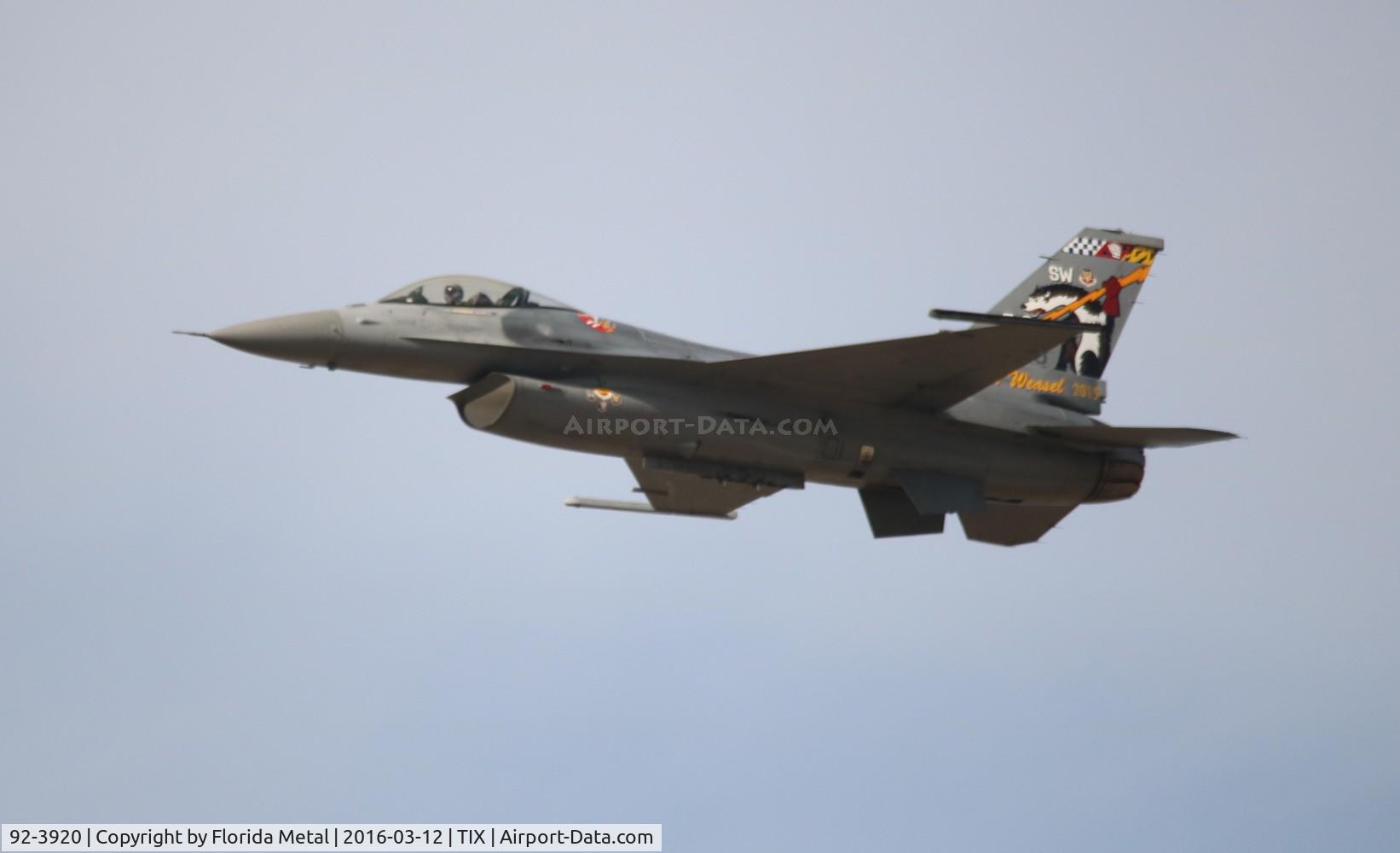 92-3920, Lockheed F-16C Fighting Falcon C/N CC-162, F-16C