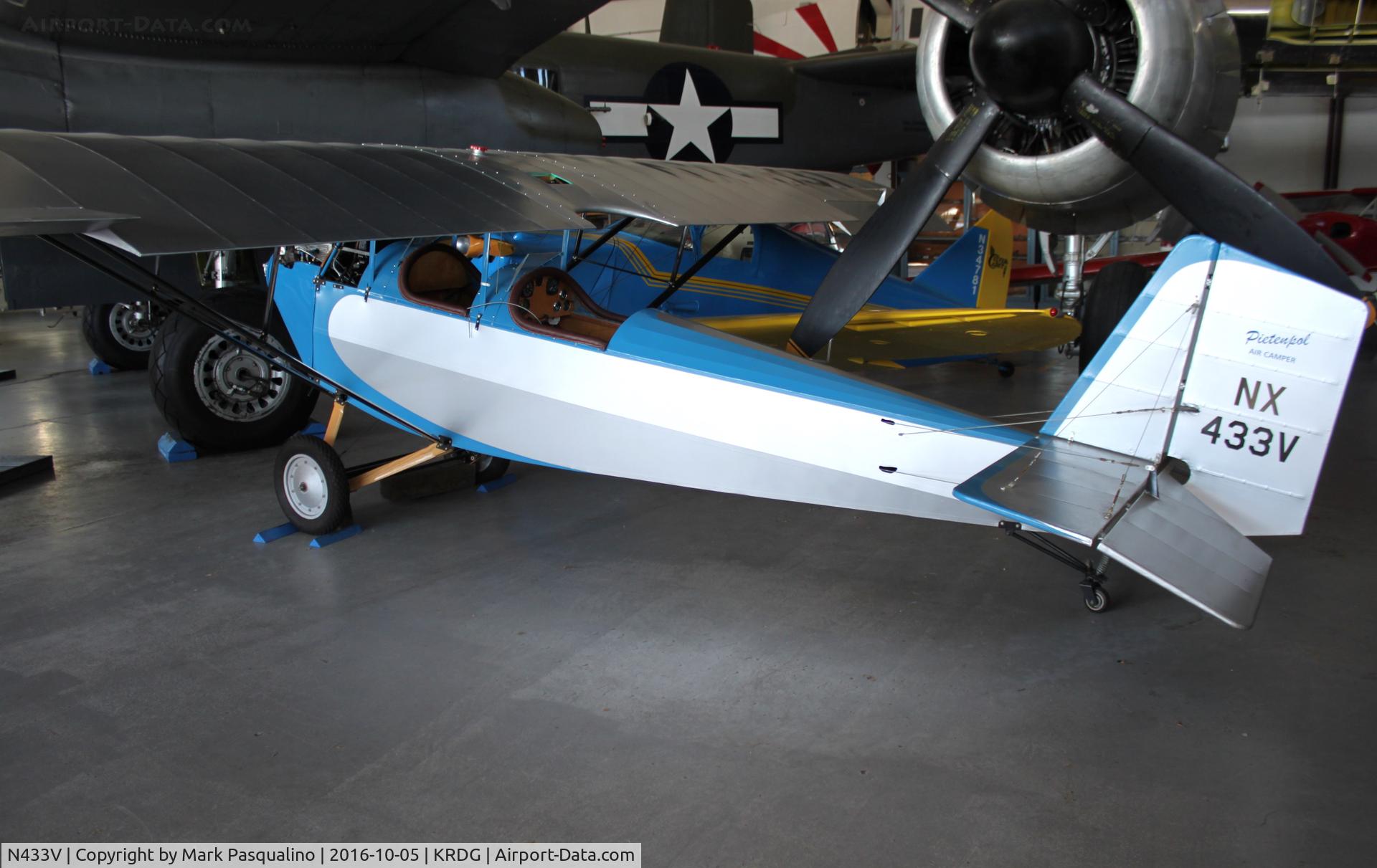N433V, Pietenpol Air Camper C/N 1-1933, Pietenpol Air Camper