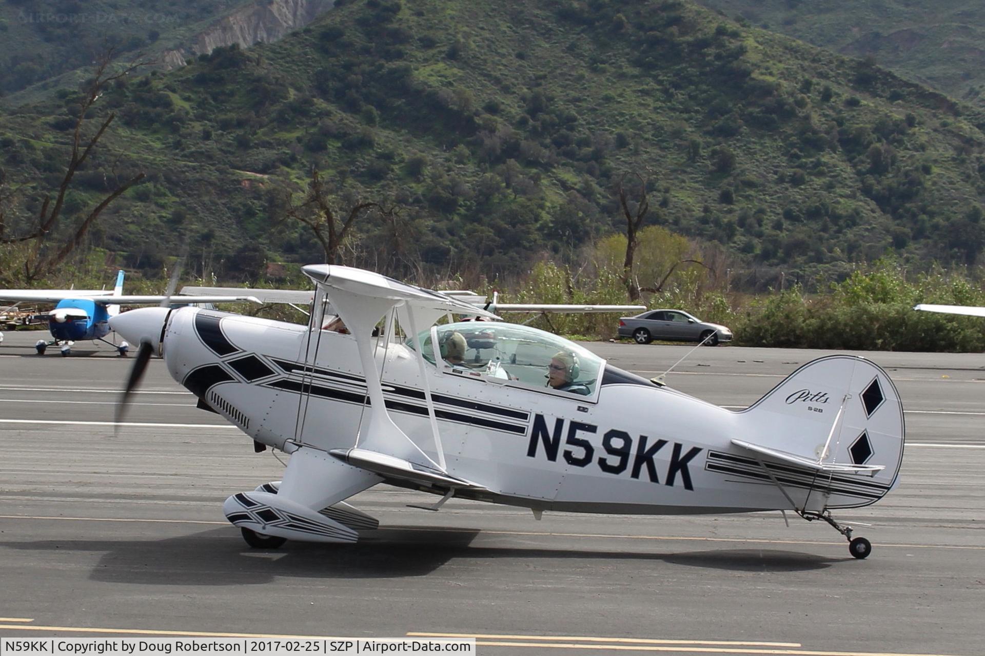 N59KK, 1991 Aviat Pitts S-2B Special C/N 5214, 1991 Aviat PITTS S-2B SPECIAL, Lycoming AEIO-540 260 Hp, taxi to Rwy 22