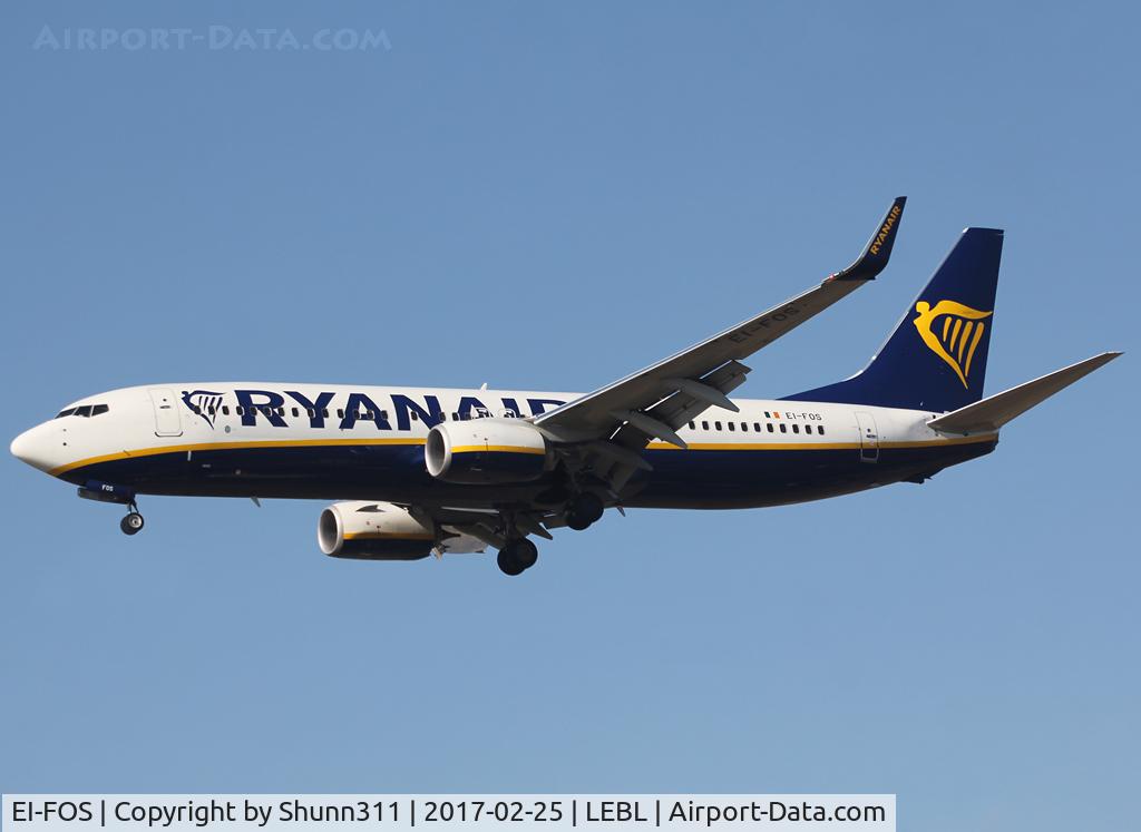 EI-FOS, 2016 Boeing 737-8AS C/N 44727, Landing rwy 25R