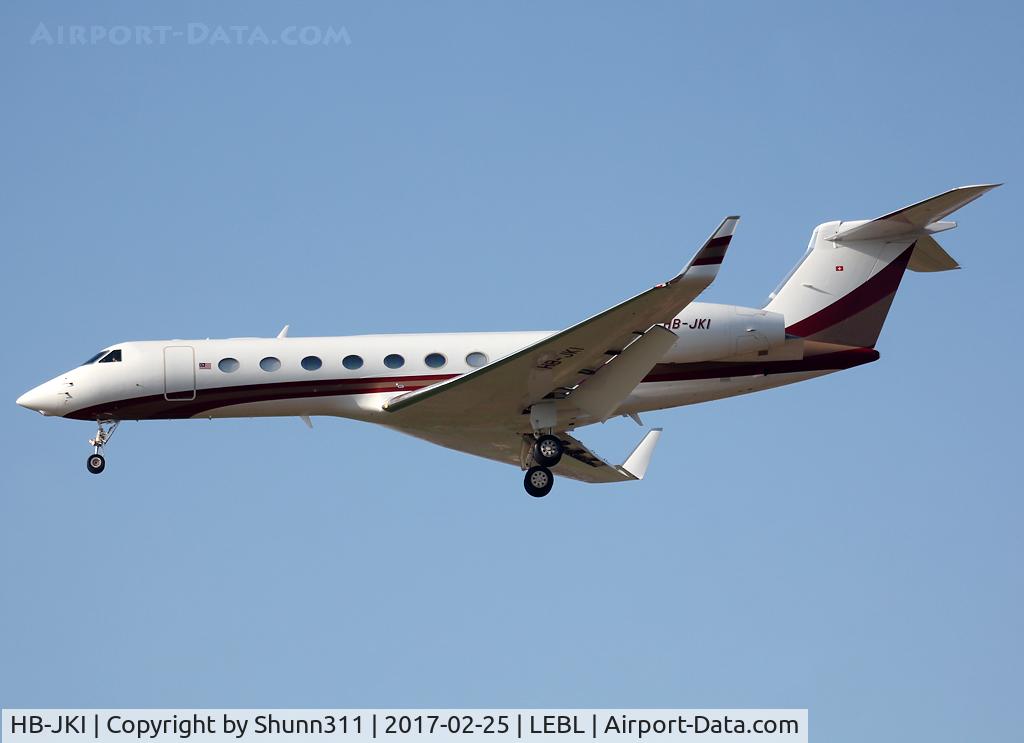 HB-JKI, Gulfstream Aerospace GV-SP (G550) C/N 5355, Landing rwy 25R