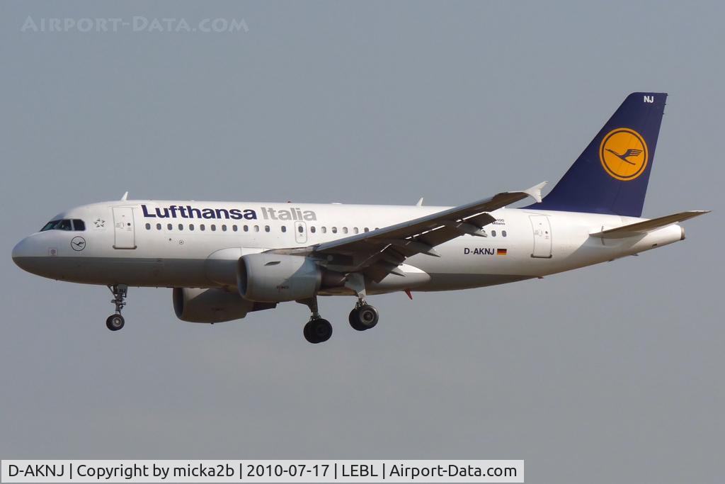 D-AKNJ, 2000 Airbus A319-112 C/N 1172, Landing. Scrapped in november 2019.
