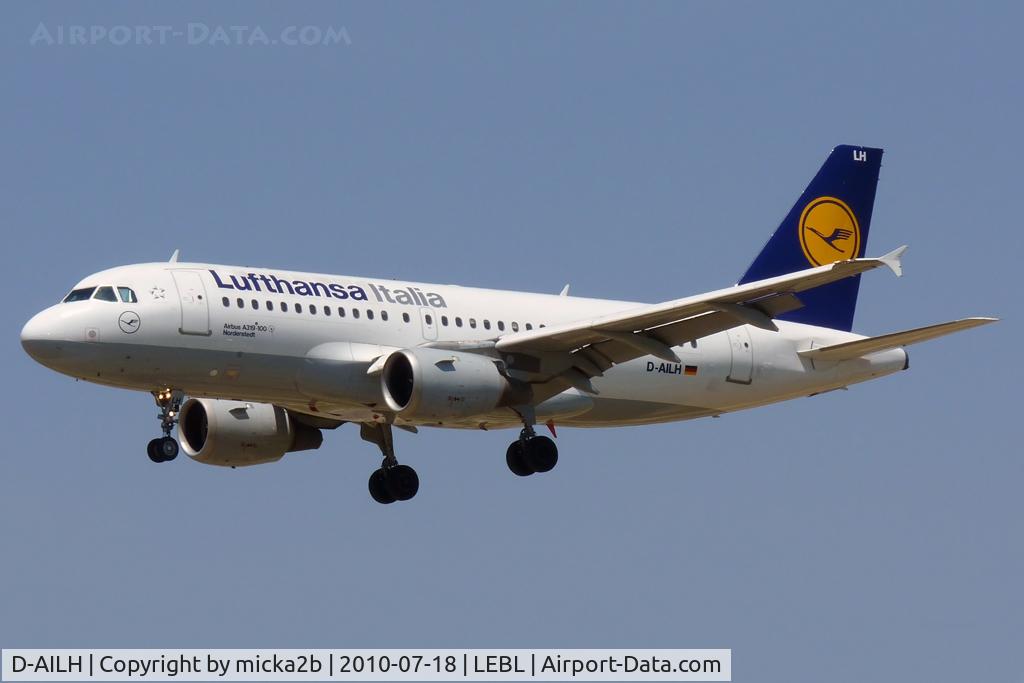 D-AILH, 1997 Airbus A319-114 C/N 641, Landing
