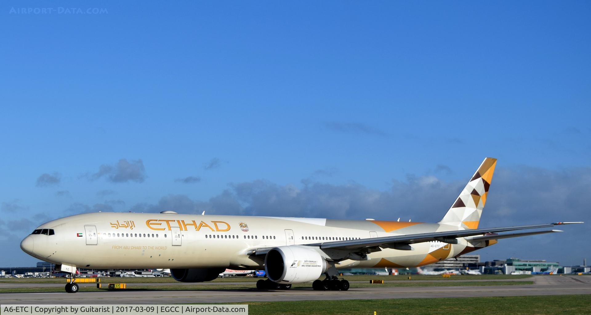 A6-ETC, 2005 Boeing 777-3FX/ER C/N 34599, At Manchester
