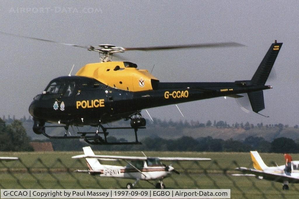 G-CCAO, 1981 Aerospatiale AS-355F-1 Twin Squirrel C/N 5077, Operated by West Midlands Police. EX:-G-SETA,G-NEAS,G-CMMM,G-BNBJ,C-GLKH.Scan.
