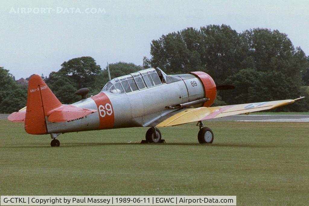 G-CTKL, 1941 Noorduyn AT-16 Harvard IIB C/N 07-30, Code:-54137/69. @R.A.F.Cosford Airshow. Scan.