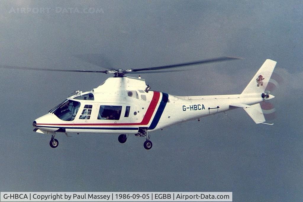 G-HBCA, 1985 Agusta A-109A-II C/N 7347, Owned by British Car Auctions (Aviation)Ltd.Scan.