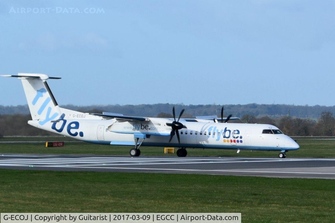 G-ECOJ, 2008 De Havilland Canada DHC-8-402Q Dash 8 C/N 4229, At Manchester