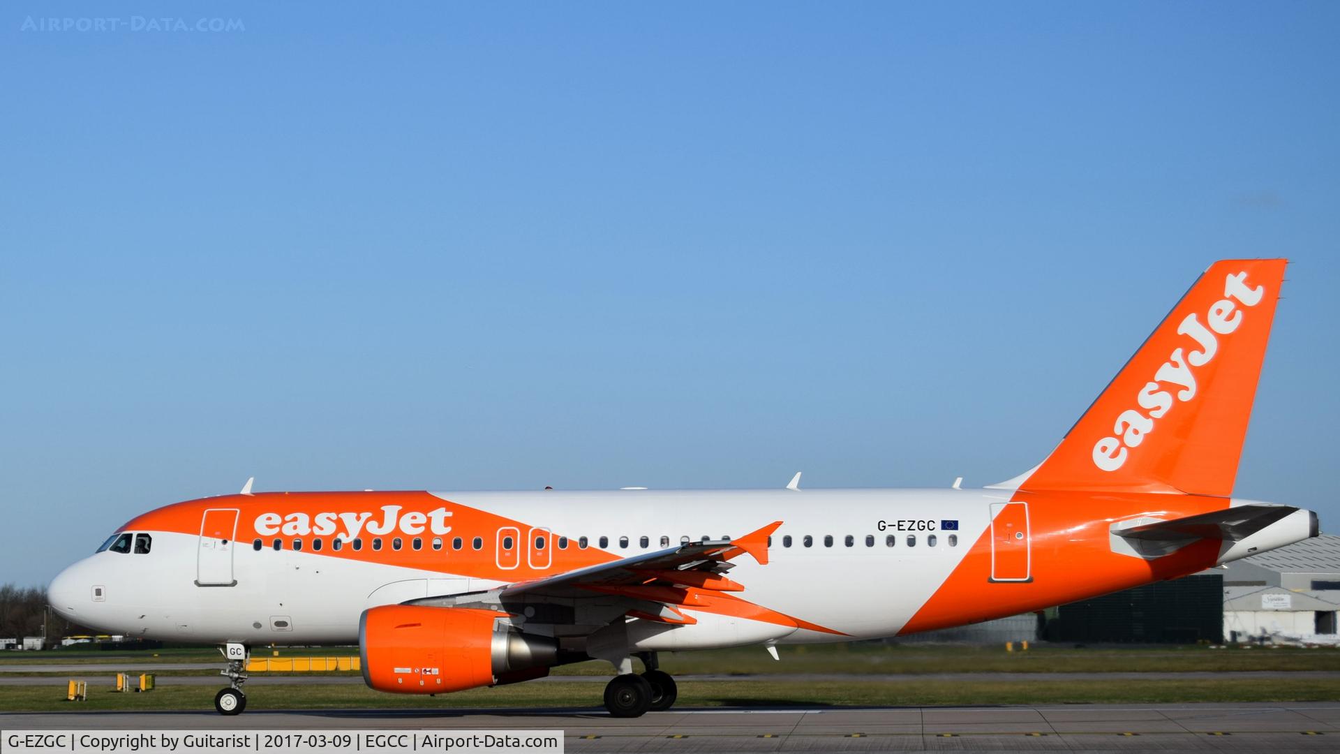 G-EZGC, 2010 Airbus A319-111 C/N 4444, At Manchester