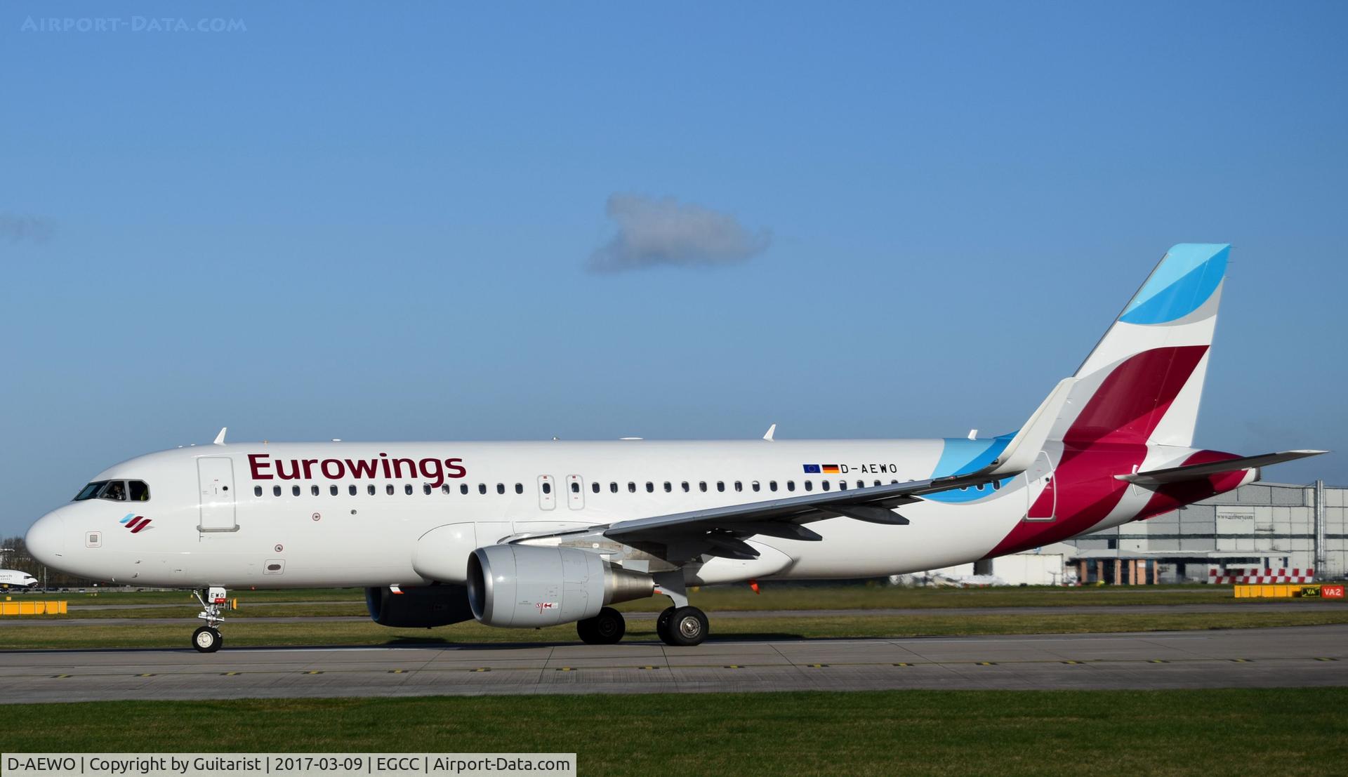 D-AEWO, 2016 Airbus A320-214 C/N 7394, At Manchester