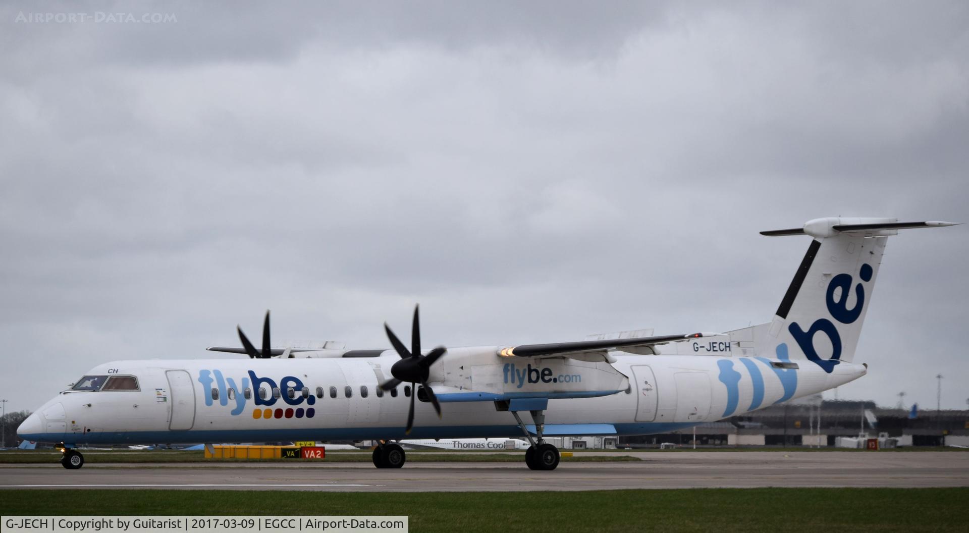 G-JECH, 2005 De Havilland Canada DHC-8-402Q Dash 8 C/N 4103, At Manchester