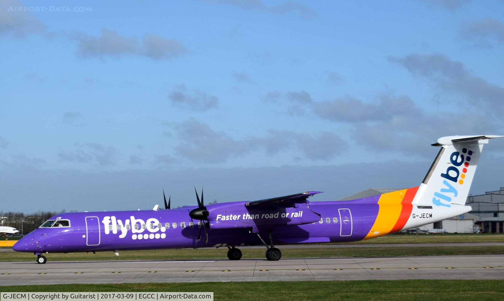 G-JECM, 2005 De Havilland Canada DHC-8-402Q Dash 8 C/N 4118, At Manchester