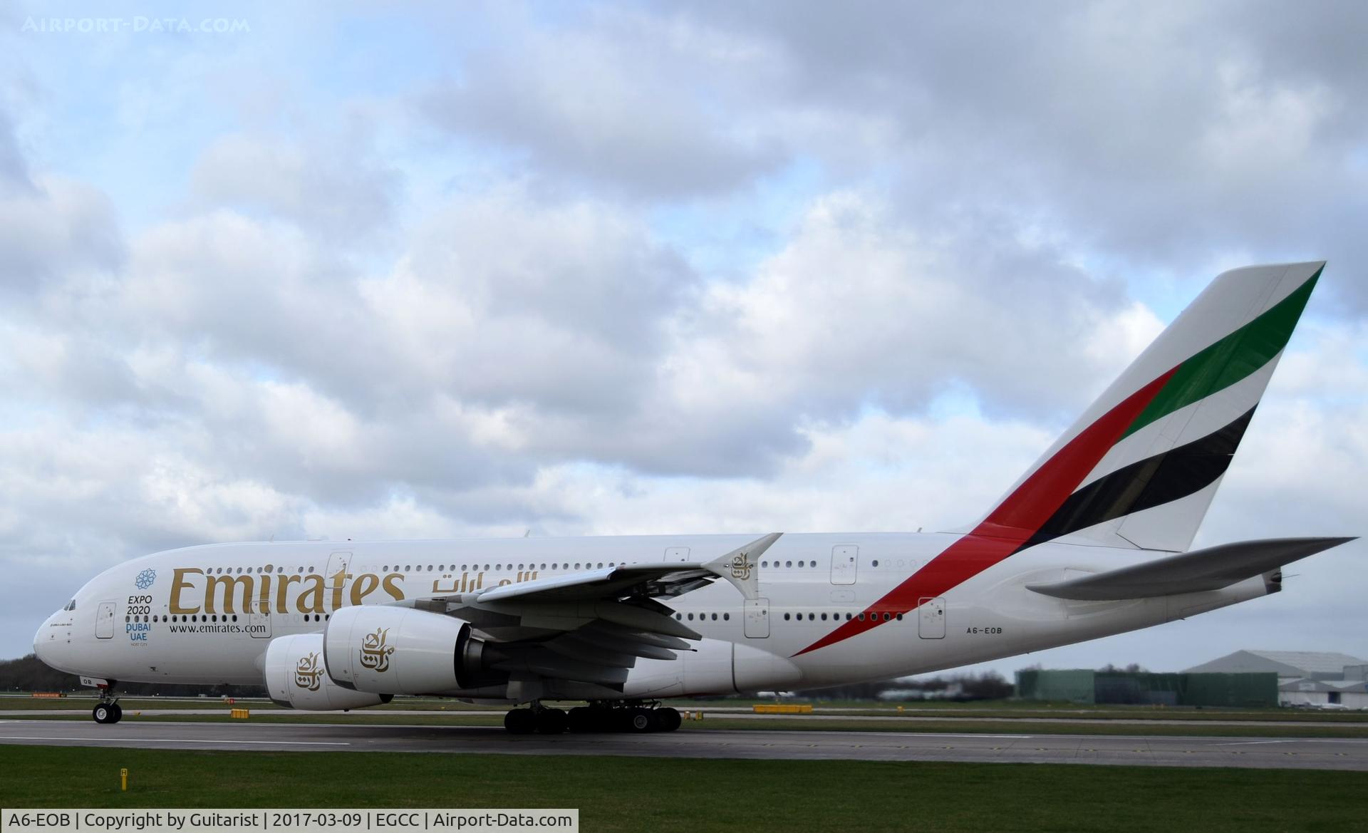 A6-EOB, 2014 Airbus A380-861 C/N 164, At Manchester