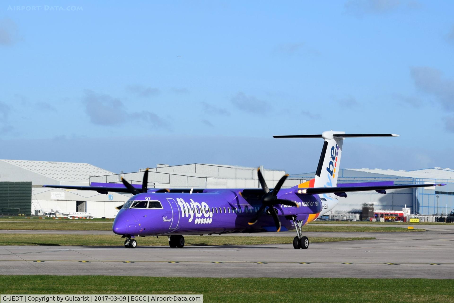 G-JEDT, 2003 De Havilland Canada DHC-8-402Q Dash 8 C/N 4088, At Manchester