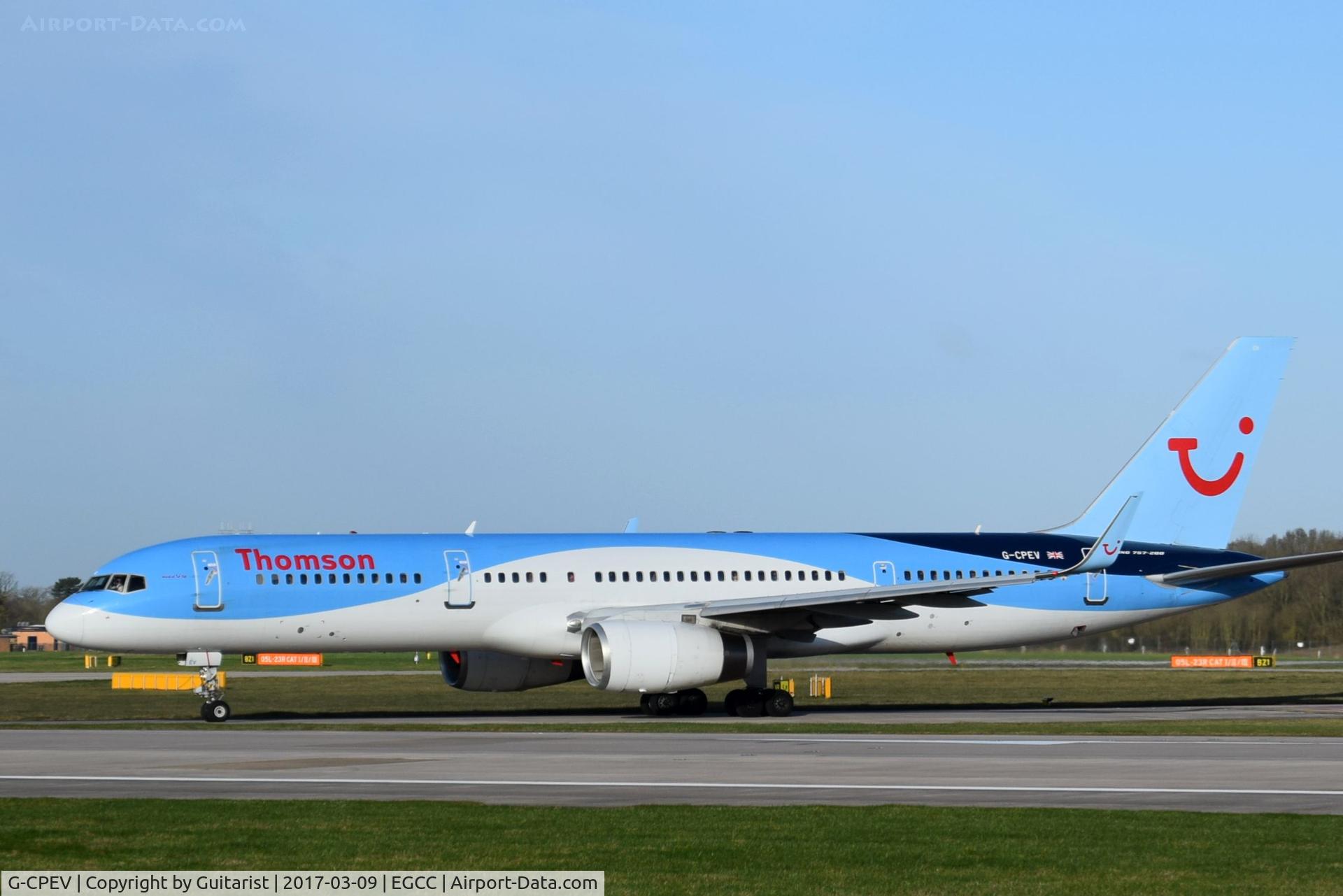 G-CPEV, 1999 Boeing 757-236 C/N 29943, At Manchester
