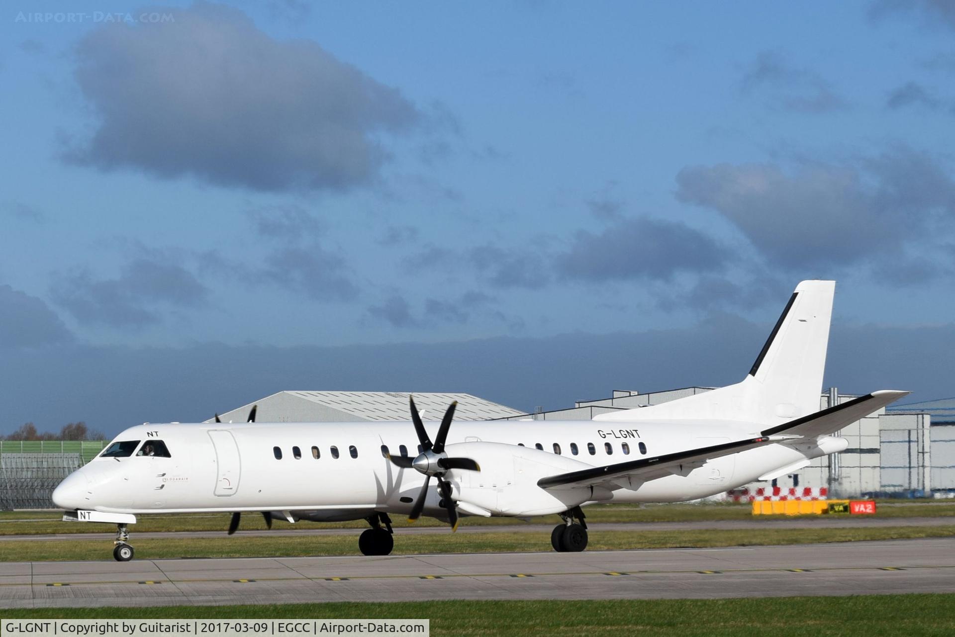 G-LGNT, 1996 Saab 2000 C/N 2000-039, At Manchester