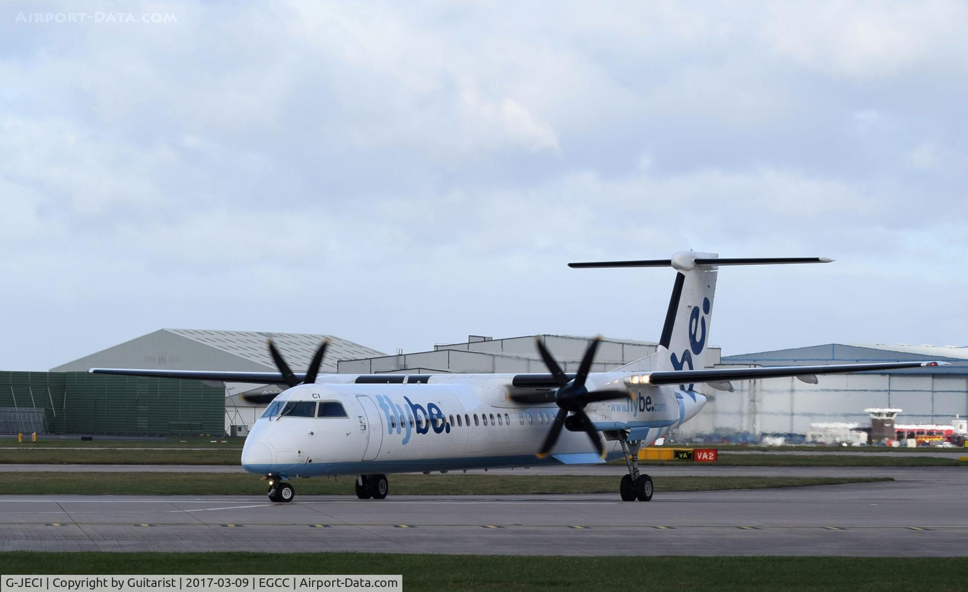 G-JECI, 2005 De Havilland Canada DHC-8-402Q Dash 8 C/N 4105, At Manchester