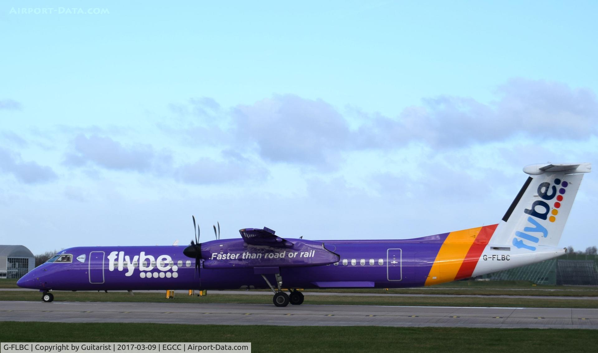 G-FLBC, 2009 De Havilland Canada DHC-8-402Q Dash 8 C/N 4257, At Manchester