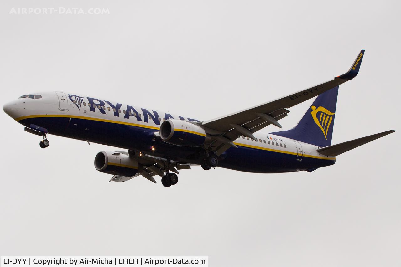 EI-DYY, 2008 Boeing 737-8AS C/N 37521, Ryanair