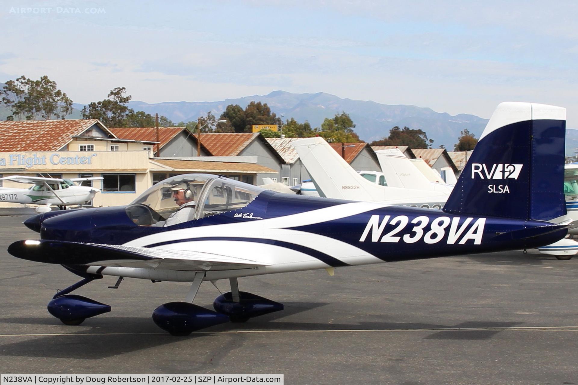 N238VA, 2013 Vans RV-12 C/N 12012, 2013 Van's Aircraft Inc. RV-12 production LSA, Rotax 912ULS 100 Hp, taxi back