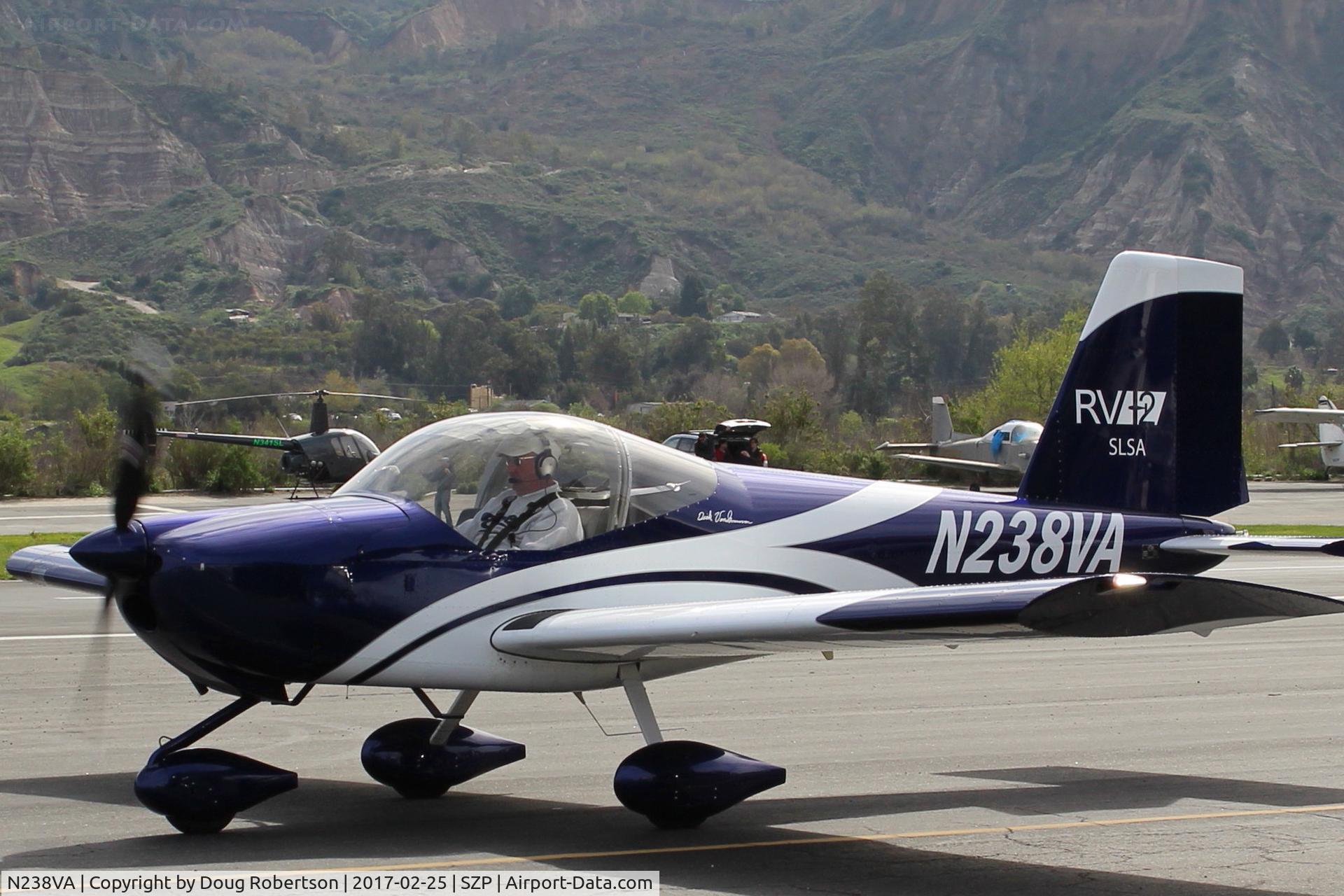 N238VA, 2013 Vans RV-12 C/N 12012, 2013 Van's Aircraft Inc. RV-12 production LSA, Rotax 912ULS 100 Hp, taxi back