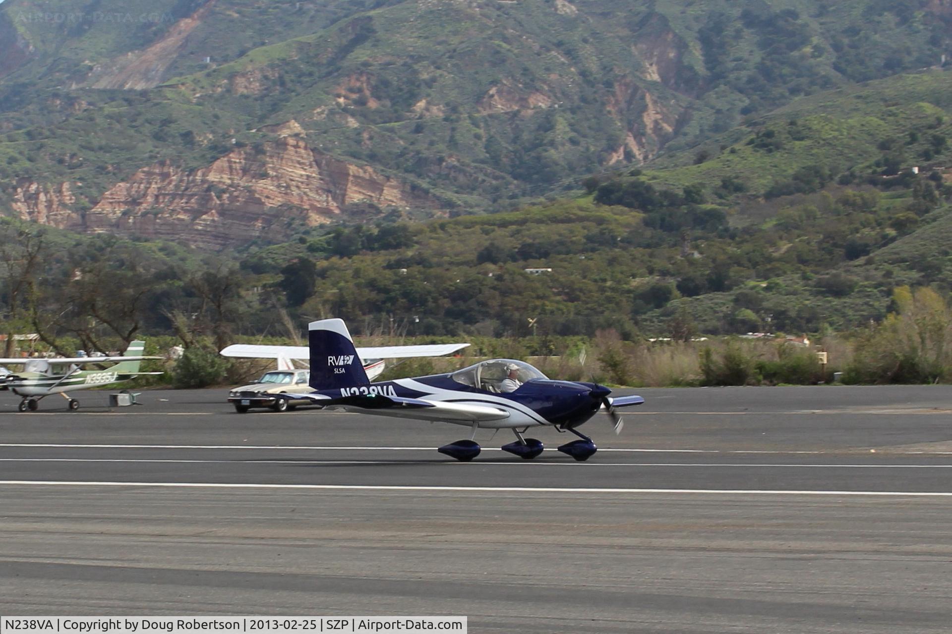 N238VA, 2013 Vans RV-12 C/N 12012, 2013 Van's Aircraft Inc. RV-12A production LSA, Rotax 912ULS 100 Hp, landing roll Rwy 22