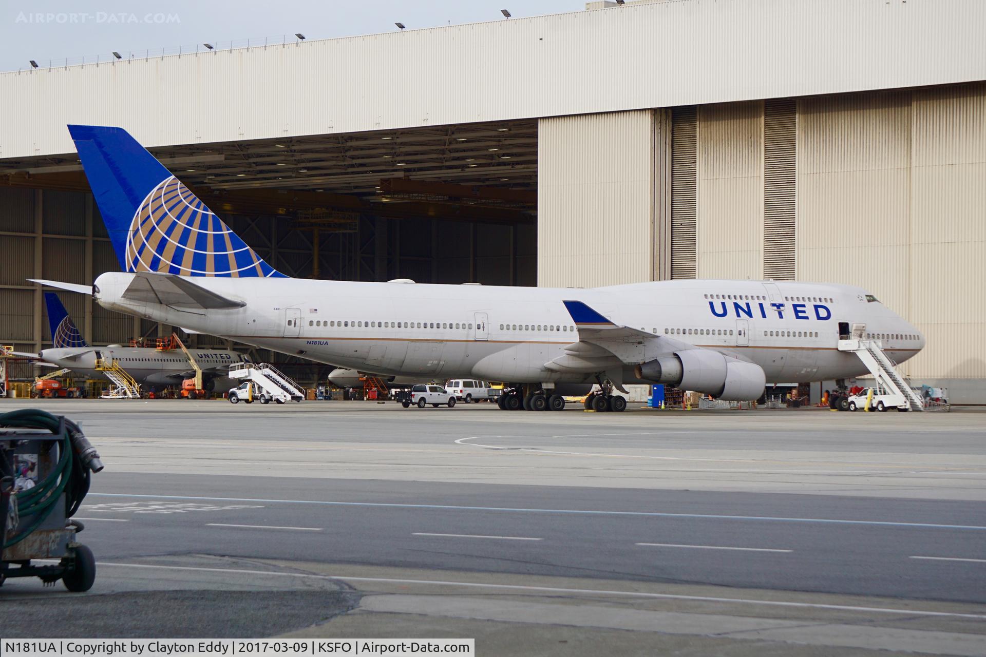 N181UA, 1991 Boeing 747-422 C/N 25278, SFO 2017