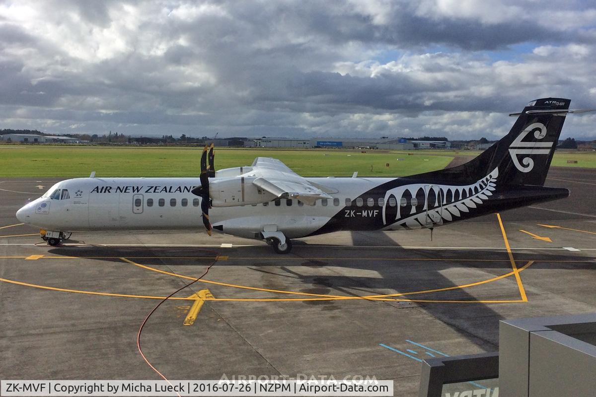 ZK-MVF, 2015 ATR 72-600 C/N 1228, At Palmerston North