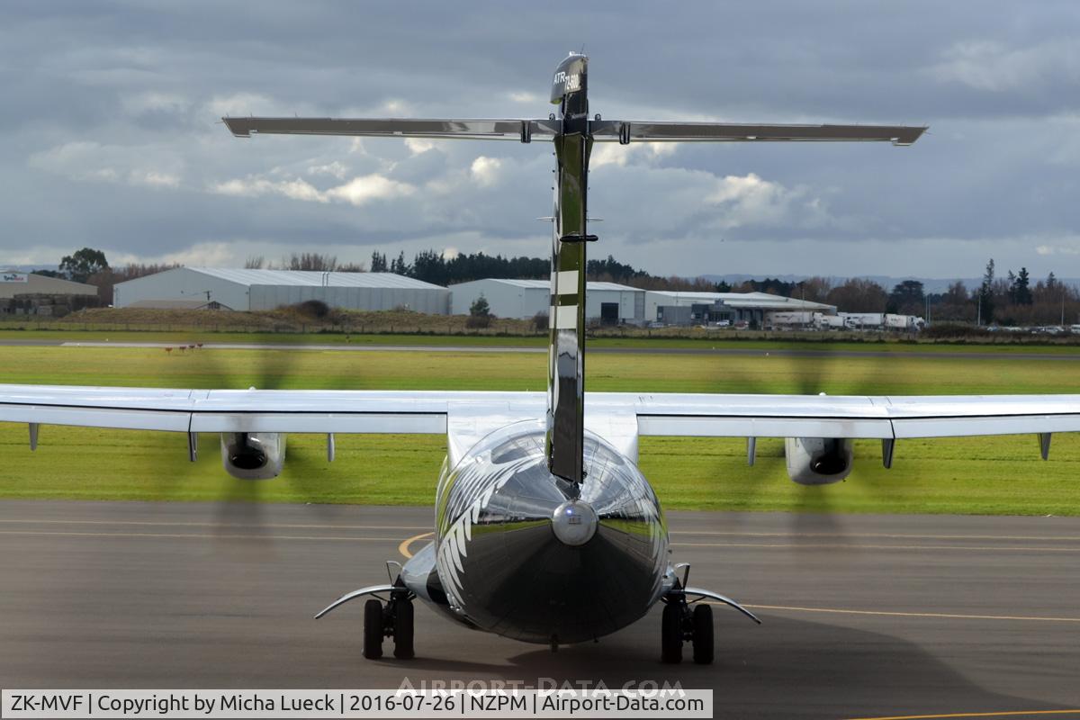 ZK-MVF, 2015 ATR 72-600 C/N 1228, At Palmerston North