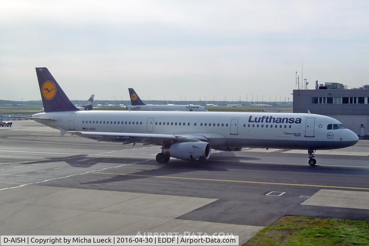 D-AISH, 2007 Airbus A321-231 C/N 3265, At Frankfurt