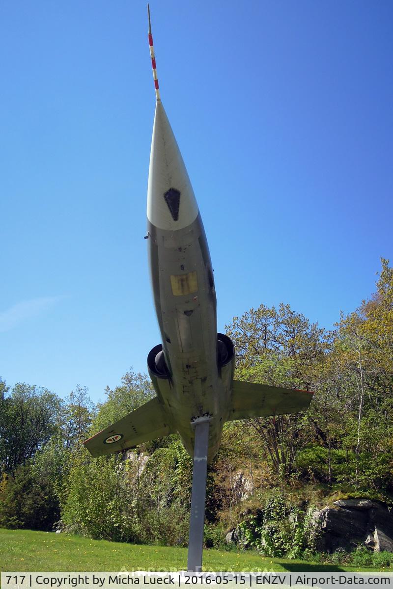 717, Canadair CF-104 Starfighter C/N 683A-1017, At the Flyhistorisk Museum in Stavanger
