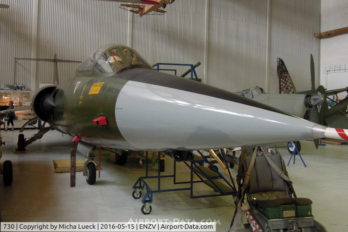 730, Canadair CF-104 Starfighter C/N 683A-1030, At the Flyhistorisk Museum in Stavanger