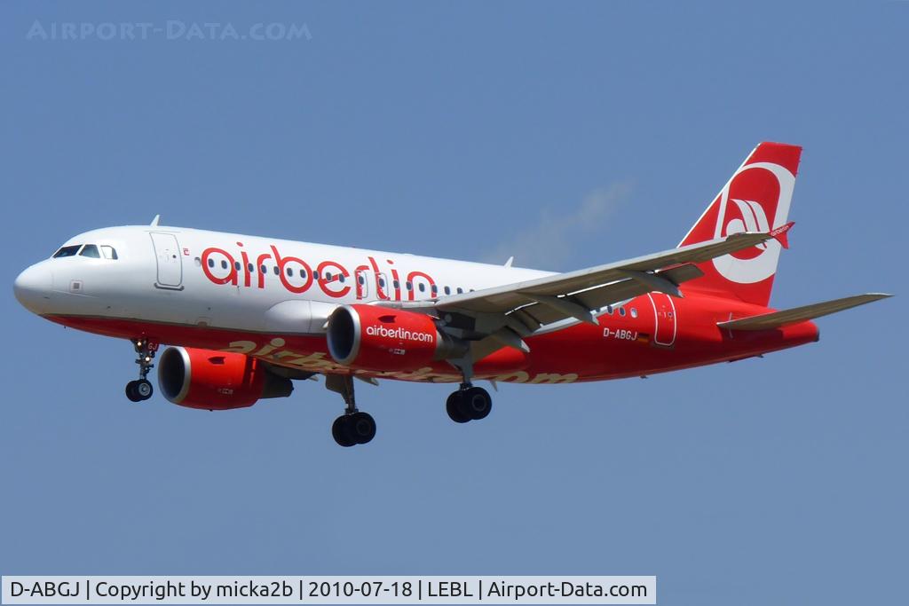 D-ABGJ, 2008 Airbus A319-112 C/N 3415, Landing