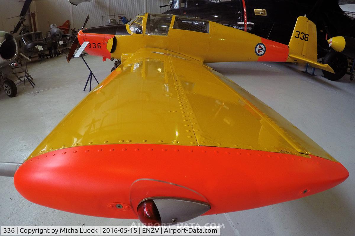 336, Saab 91B-2 Safir C/N 91-336, At the Flyhistorisk Museum in Stavanger