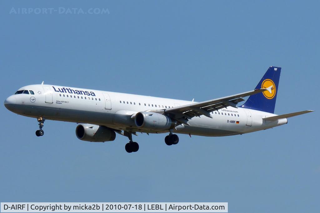 D-AIRF, 1994 Airbus A321-131 C/N 0493, Landing