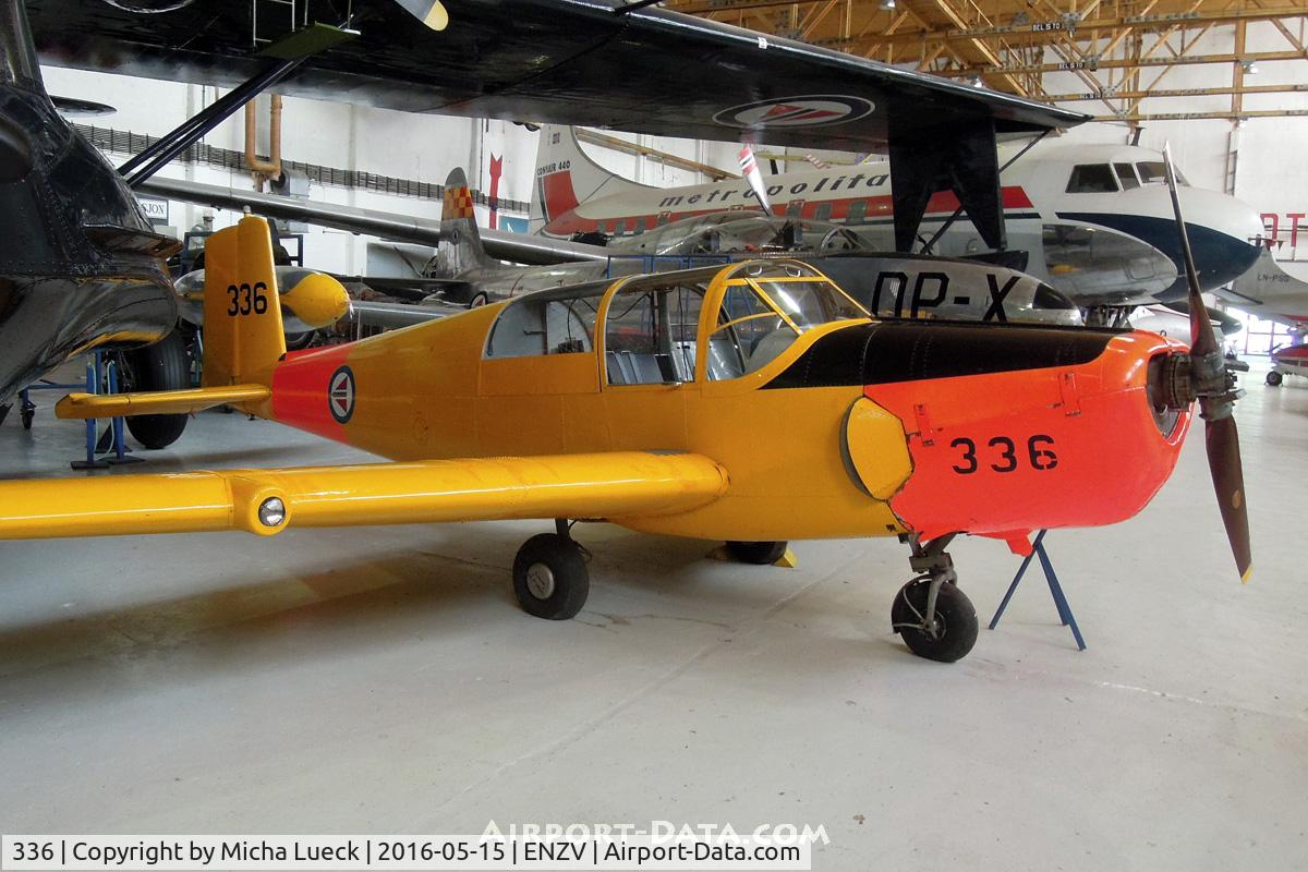 336, Saab 91B-2 Safir C/N 91-336, At the Flyhistorisk Museum in Stavanger