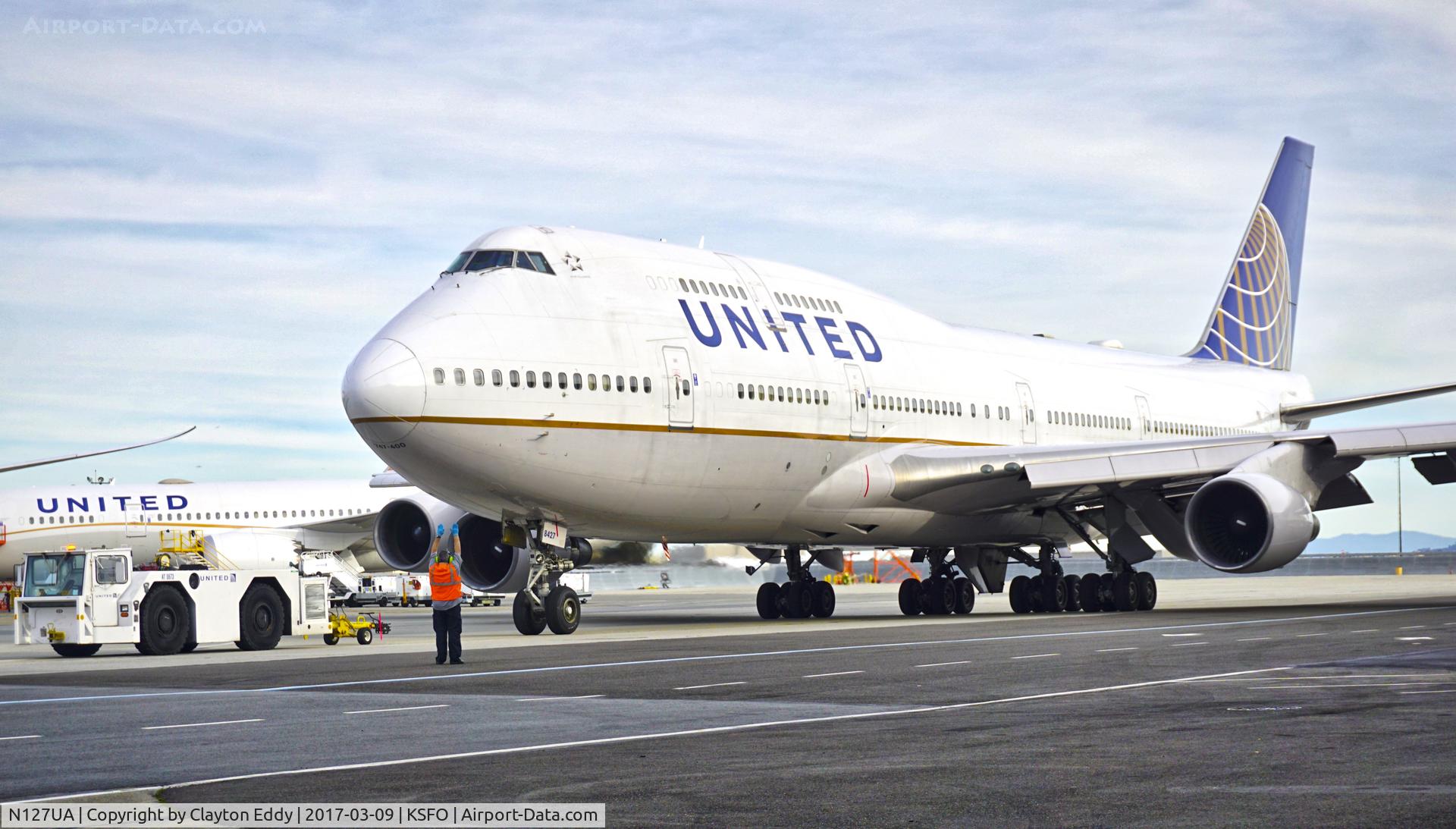 N127UA, 1999 Boeing 747-422 C/N 28813, SFO 2017