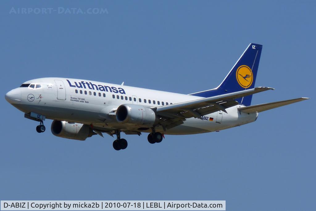 D-ABIZ, 1991 Boeing 737-530 C/N 25244, Landing