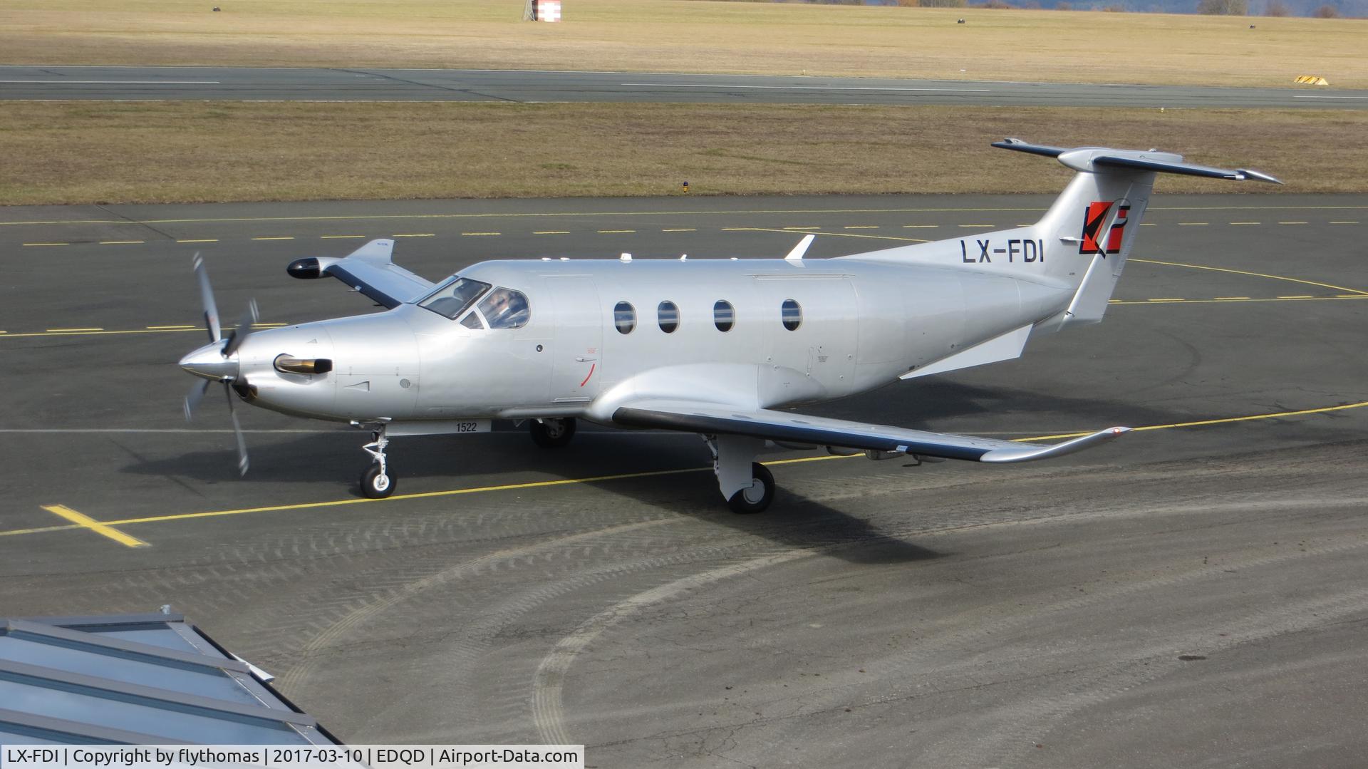 LX-FDI, 2015 Pilatus PC-12/47E C/N 1522, Pilatus PC-12 LX-FDI Bayreuth Airport