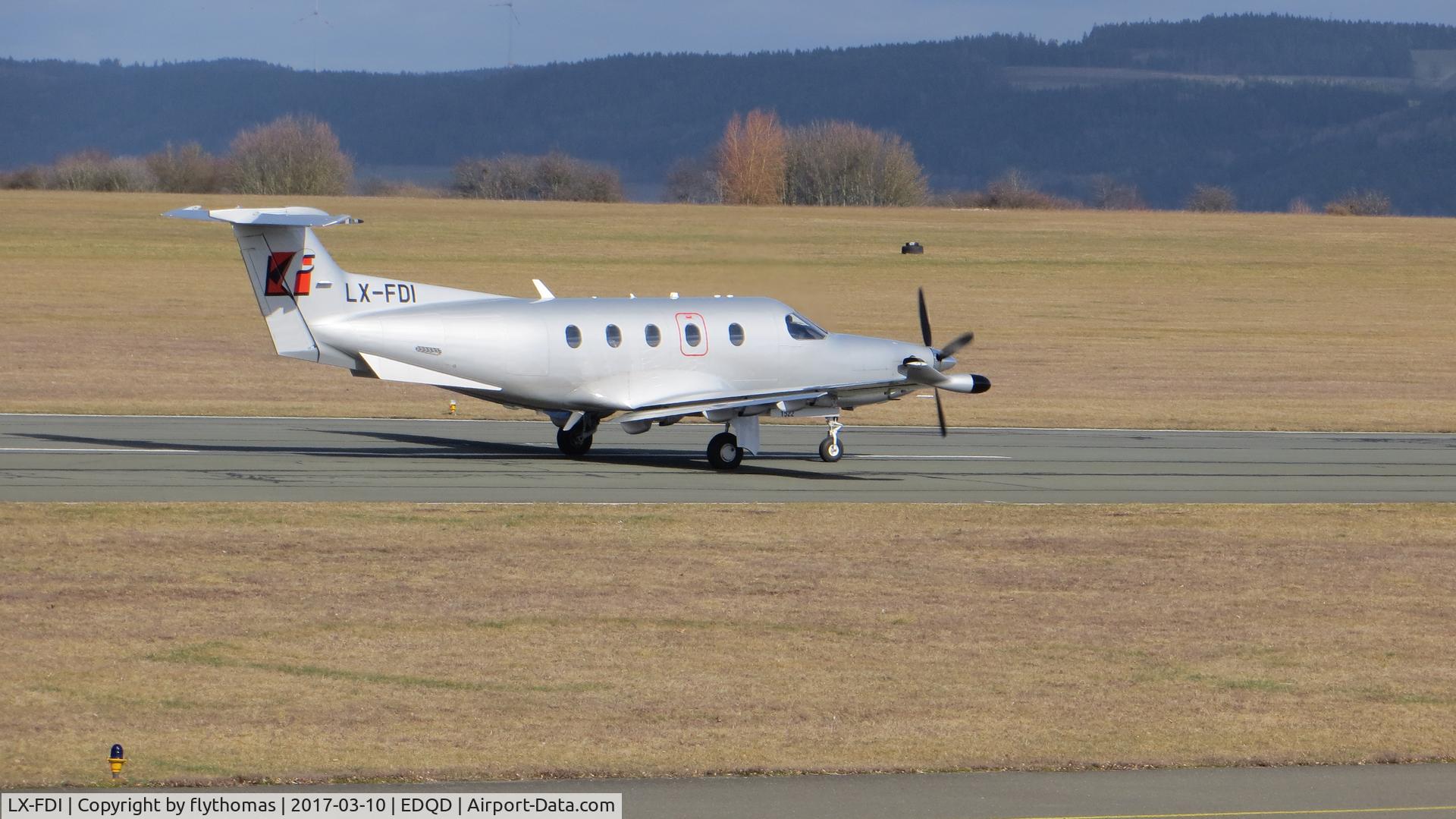 LX-FDI, 2015 Pilatus PC-12/47E C/N 1522, LX-FDI Bayreuth Airport Bindlacher Berg