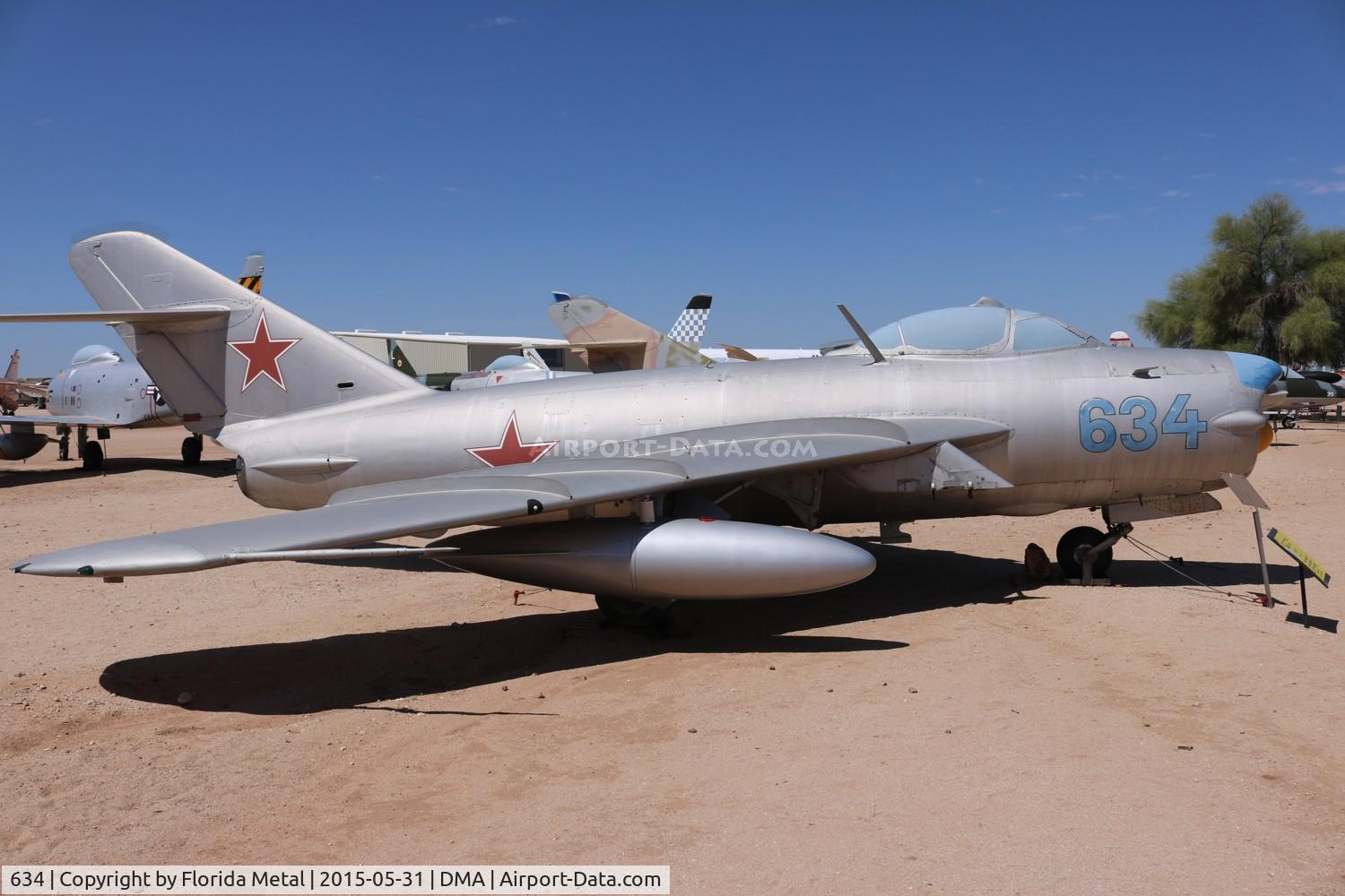 634, Mikoyan-Gurevich MiG-17PF C/N 1D-0634, Mig-17