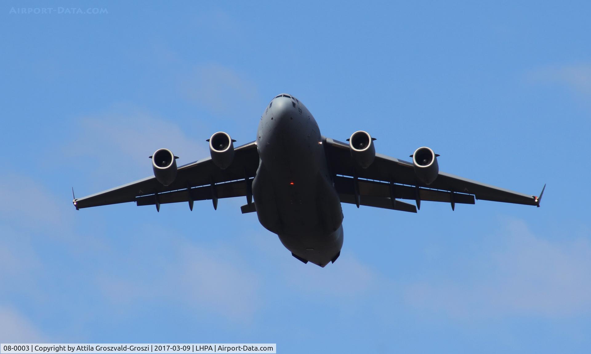 08-0003, 2009 Boeing C-17A Globemaster III C/N F-211/SAC-3, Pápa Air Base, Hungary