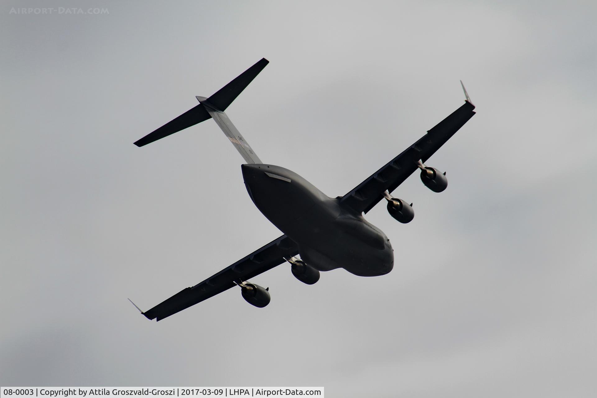 08-0003, 2009 Boeing C-17A Globemaster III C/N F-211/SAC-3, Pápa Air Base, Hungary