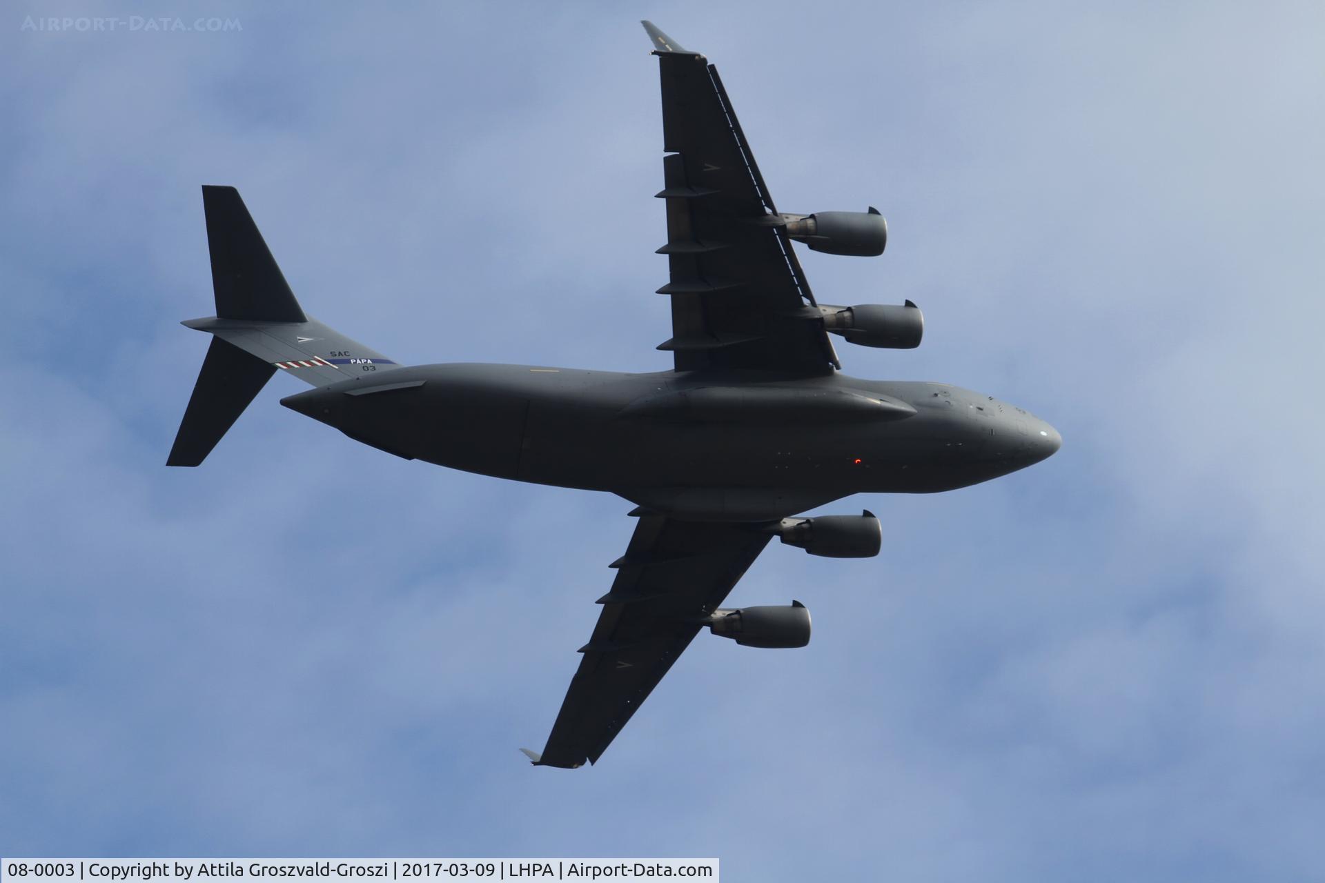 08-0003, 2009 Boeing C-17A Globemaster III C/N F-211/SAC-3, Pápa Air Base, Hungary